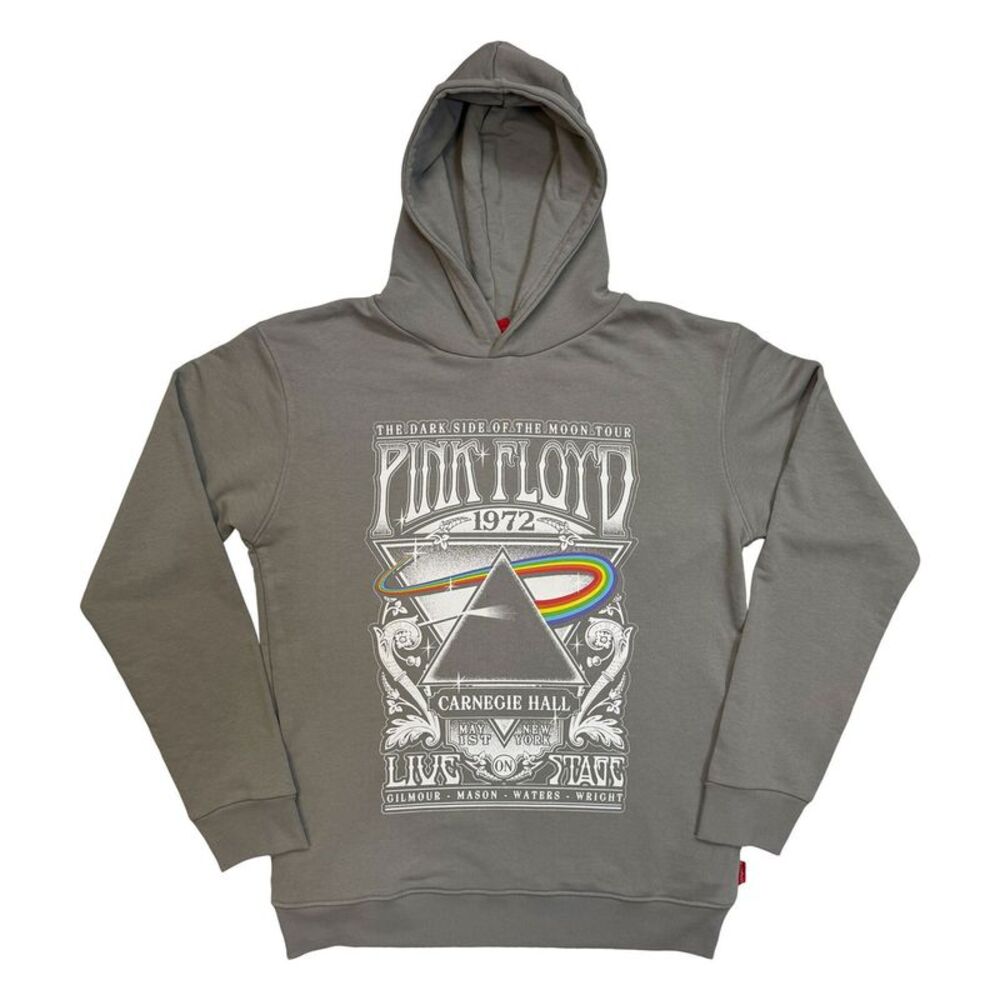 Pink Floyd Unisex Adult Unplugged Carnegie Hall Poster Back Print Pullover Hoodi